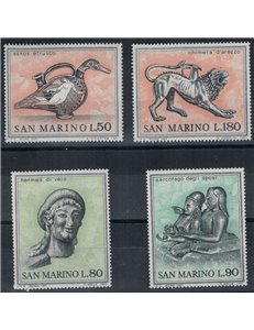 SAN MARINO 1971 Etruscan art 4v MNH**
