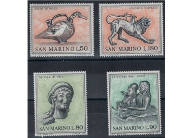 SAN MARINO 1971 Etruscan art 4v MNH**