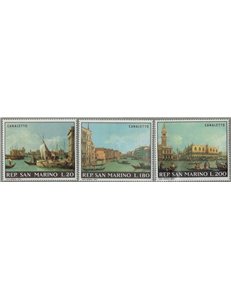 SAN MARINO 1971 Canaletto 3v MNH**