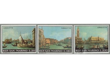 SAN MARINO 1971 Canaletto 3v MNH**