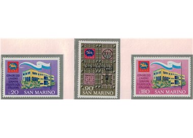 SAN MARINO 1971 Unione stampa filatelica italiana 3v MNH**