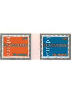 SAN MARINO 1971 Europa 2v MNH**