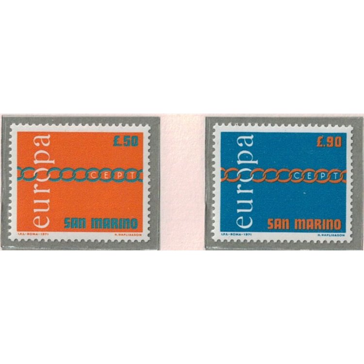 SAN MARINO 1971 Europe 2v MNH**