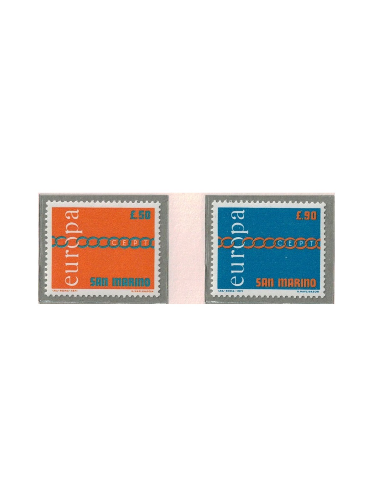 SAN MARINO 1971 Europe 2v MNH**