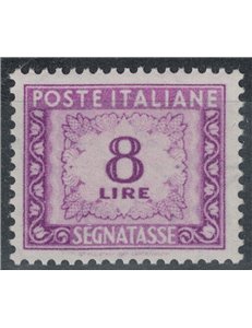 ITALIA 1955-66 Segnatasse 8 £ stelle MNH** ©