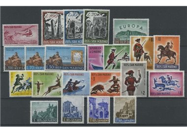 SAN MARINO 1961 Complete Year 22v MNH**