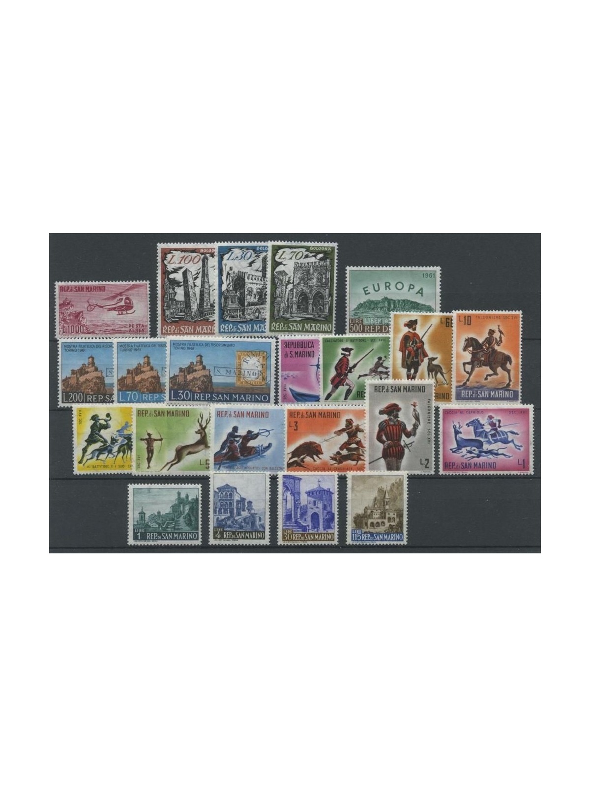 SAN MARINO 1961 Annata completa 22v MNH**