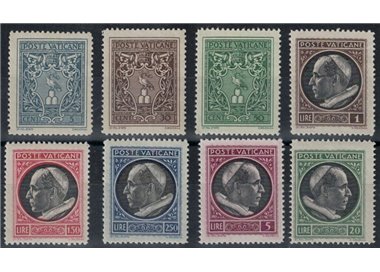VATICANO 1945 Medaglioncini 8v MNH**