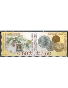 VATICANO 2007 Nuovo museo filatelico e numismatico 2v MNH**