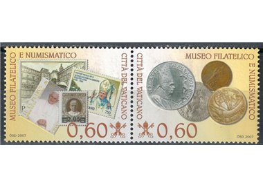 VATICAN 2007 New Philatelic and Numismatic Museum 2v MNH**