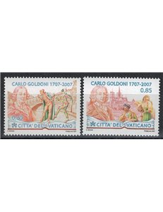 VATICAN 2007 Carlo Goldoni 2v MNH**