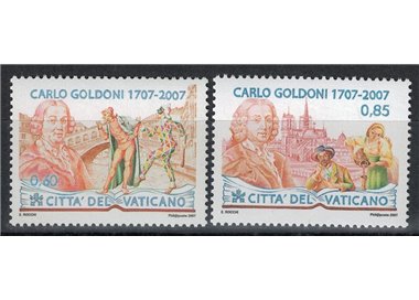 VATICAN 2007 Carlo Goldoni 2v MNH**