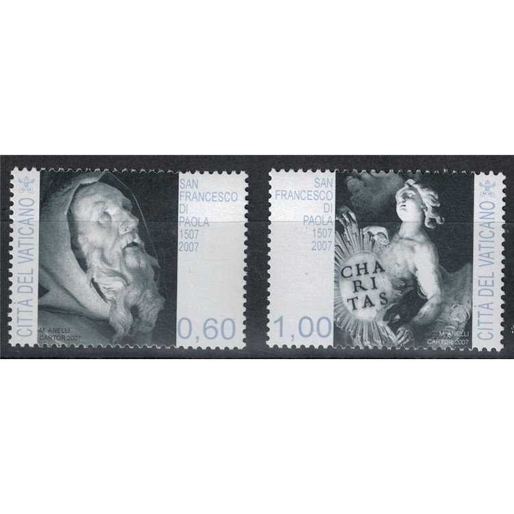 VATICAN 2007 St. Francis of Paola 2v MNH**