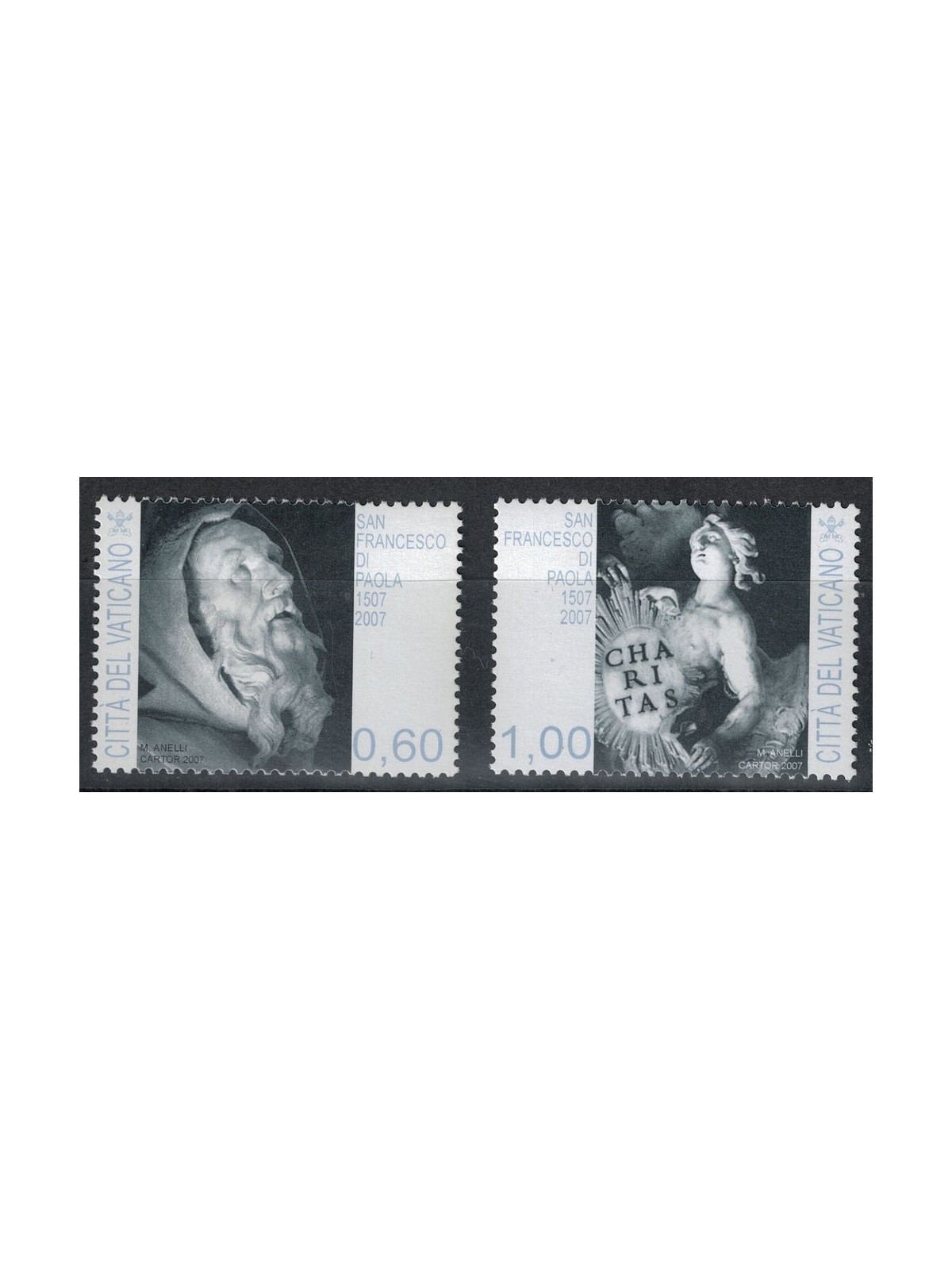 VATICAN 2007 St. Francis of Paola 2v MNH**