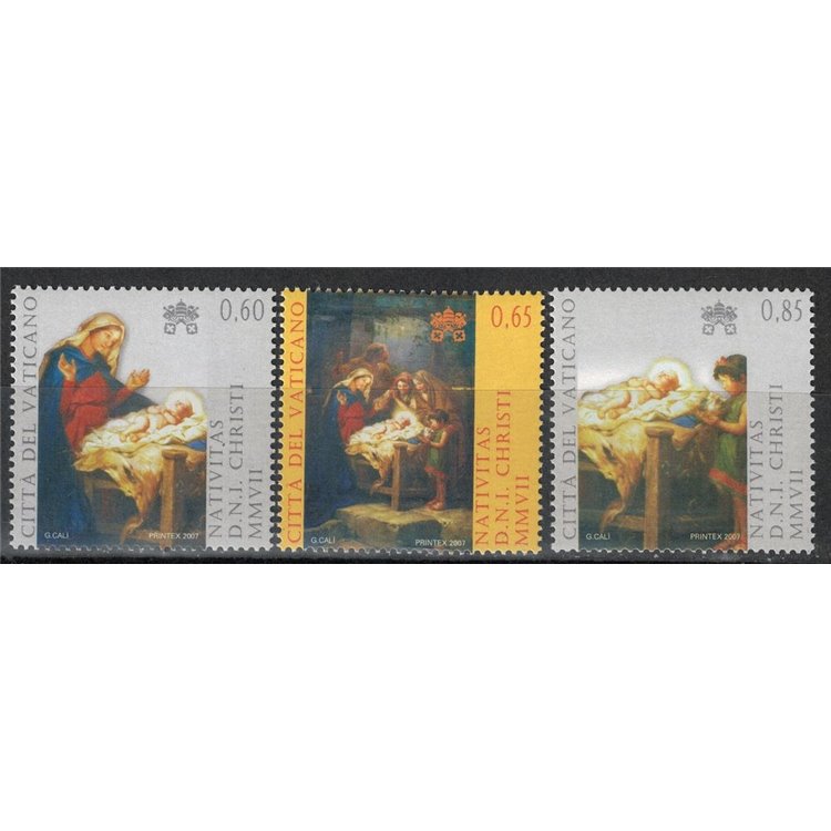 VATICANO 2007 Natale 3v MNH**