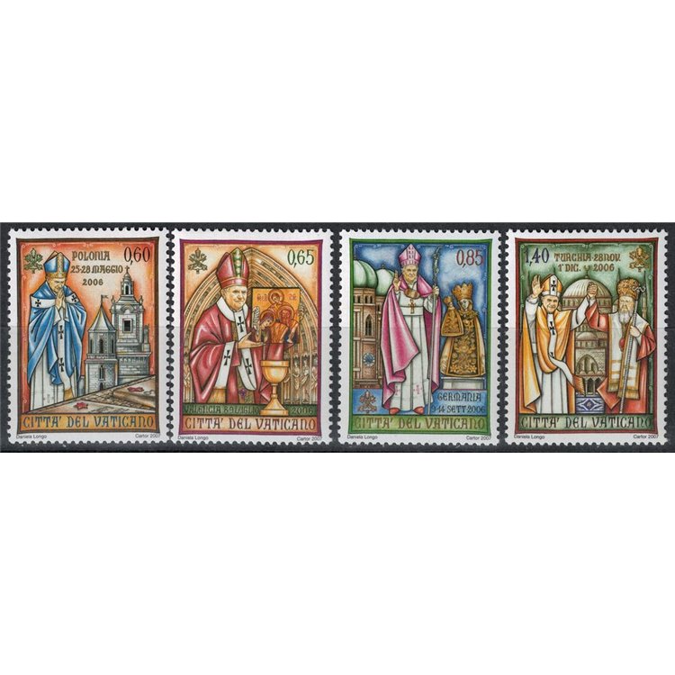 VATICAN 2007 Travels of Benedict XVI 4v MNH**