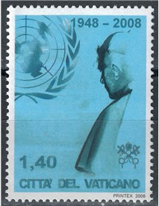 VATICAN 2008 Pope's Visit to the UN MNH**