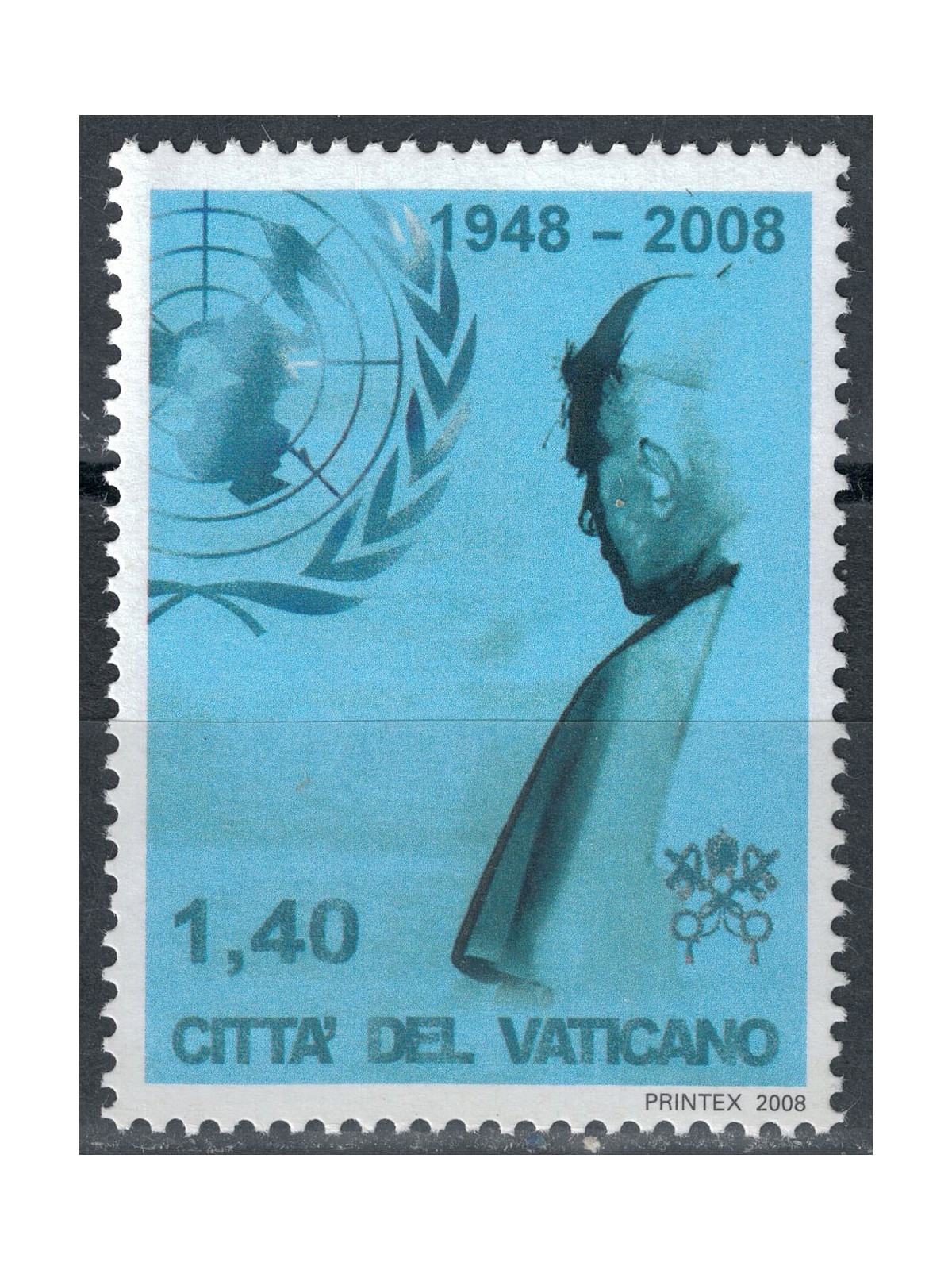 VATICAN 2008 Pope's Visit to the UN MNH**