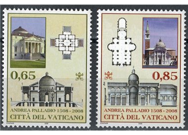 VATICAN 2008 Andrea Palladio 2v MNH**