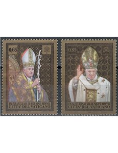 VATICANO 2008 Viaggi di Benedetto XVI 2v MNH**