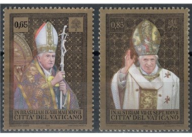 VATICAN 2008 Travels of Benedict XVI 2v MNH**