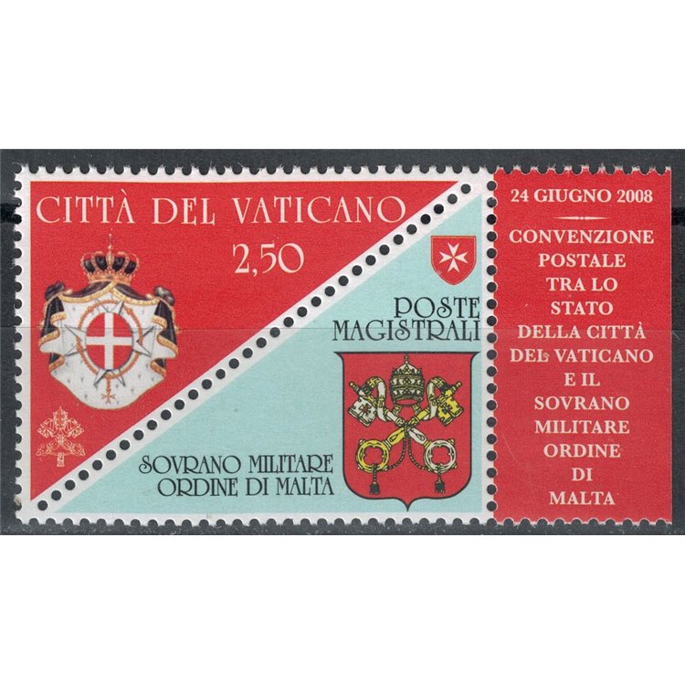 VATICANO 2008 Convenzione postale MNH**
