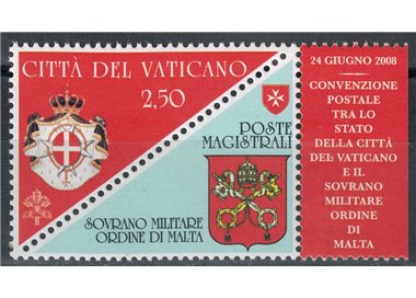 VATICANO 2008 Convenzione postale MNH**