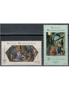 VATICANO 2008 Natale 2v MNH**