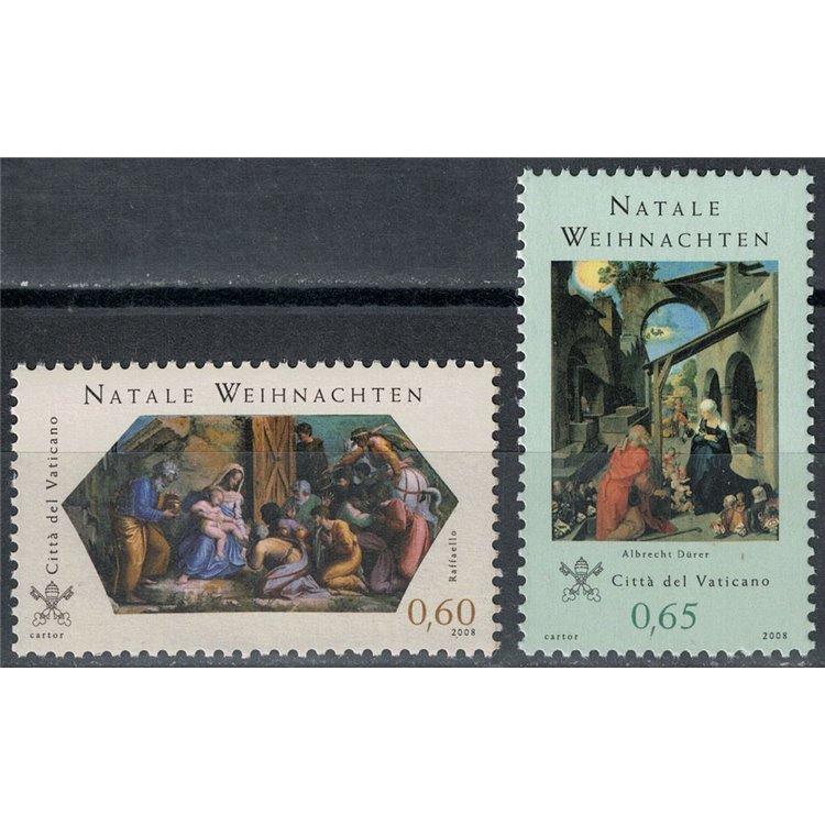 VATICAN 2008 Christmas 2v MNH**