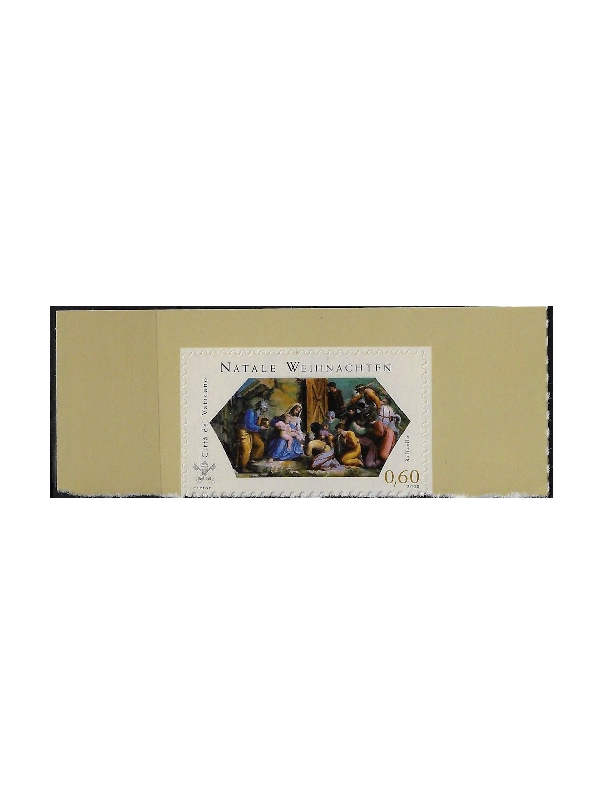 VATICAN 2008 Christmas from booklet MNH**