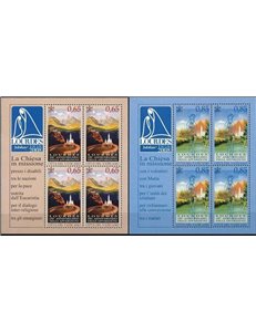 VATICANO 2008 Madonna di Lourdes 2 BF MNH**