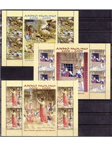 VATICANO 2008 Anno Paolino 3 BF MNH**