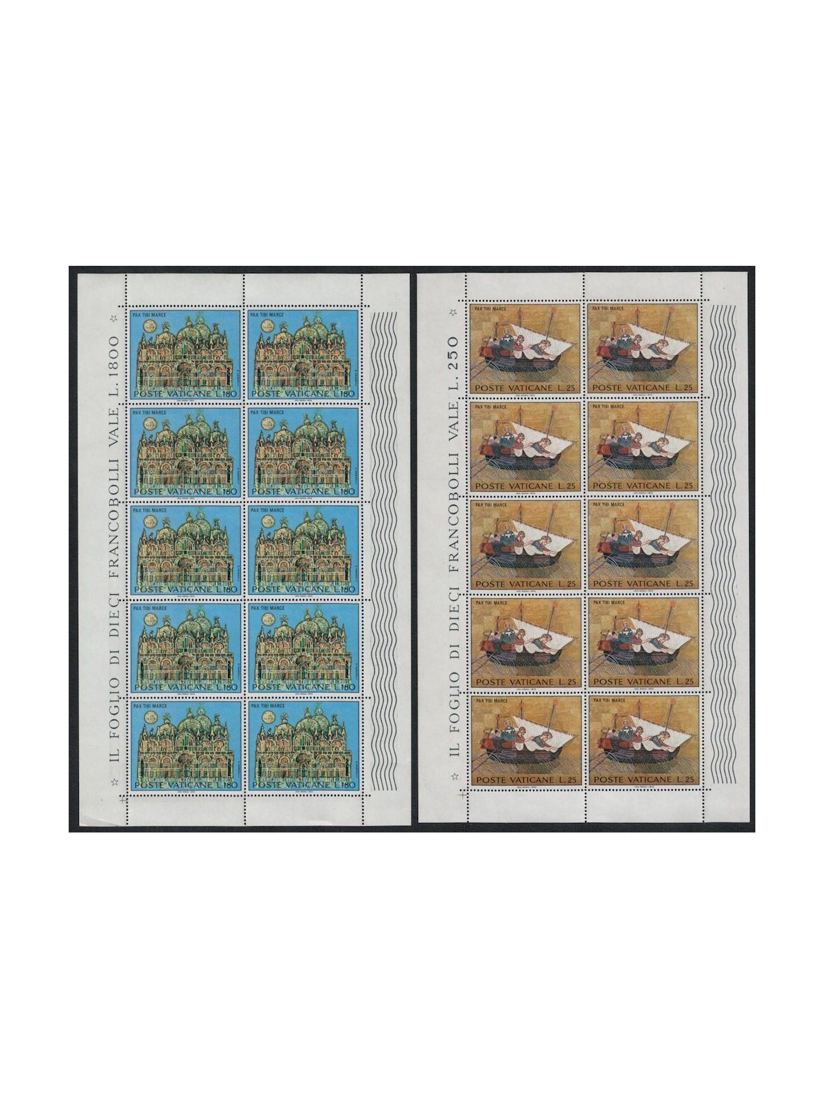 VATICAN 1972 Save Venice 2 m/s MNH**
