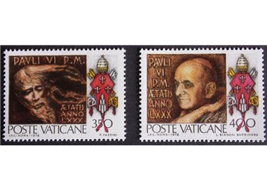VATICAN 1978 Birthday of Paul VI 2v MNH**