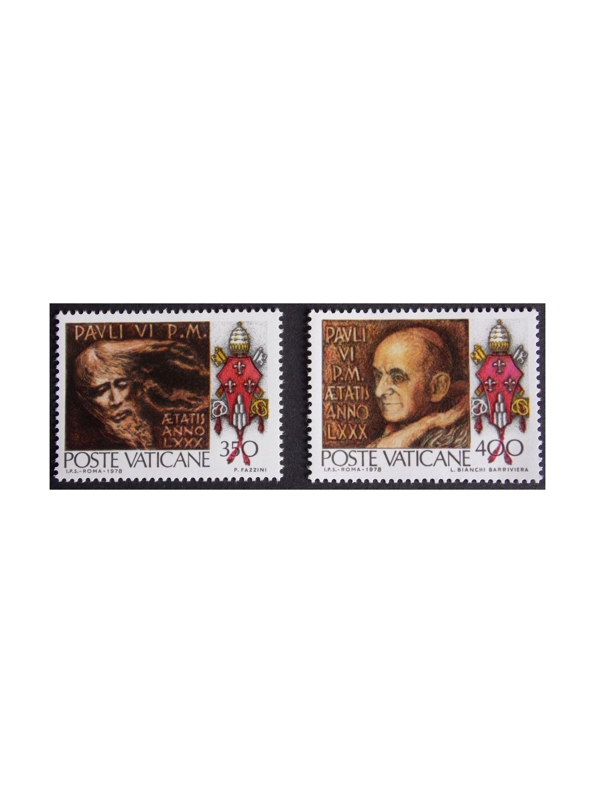 VATICAN 1978 Birthday of Paul VI 2v MNH**