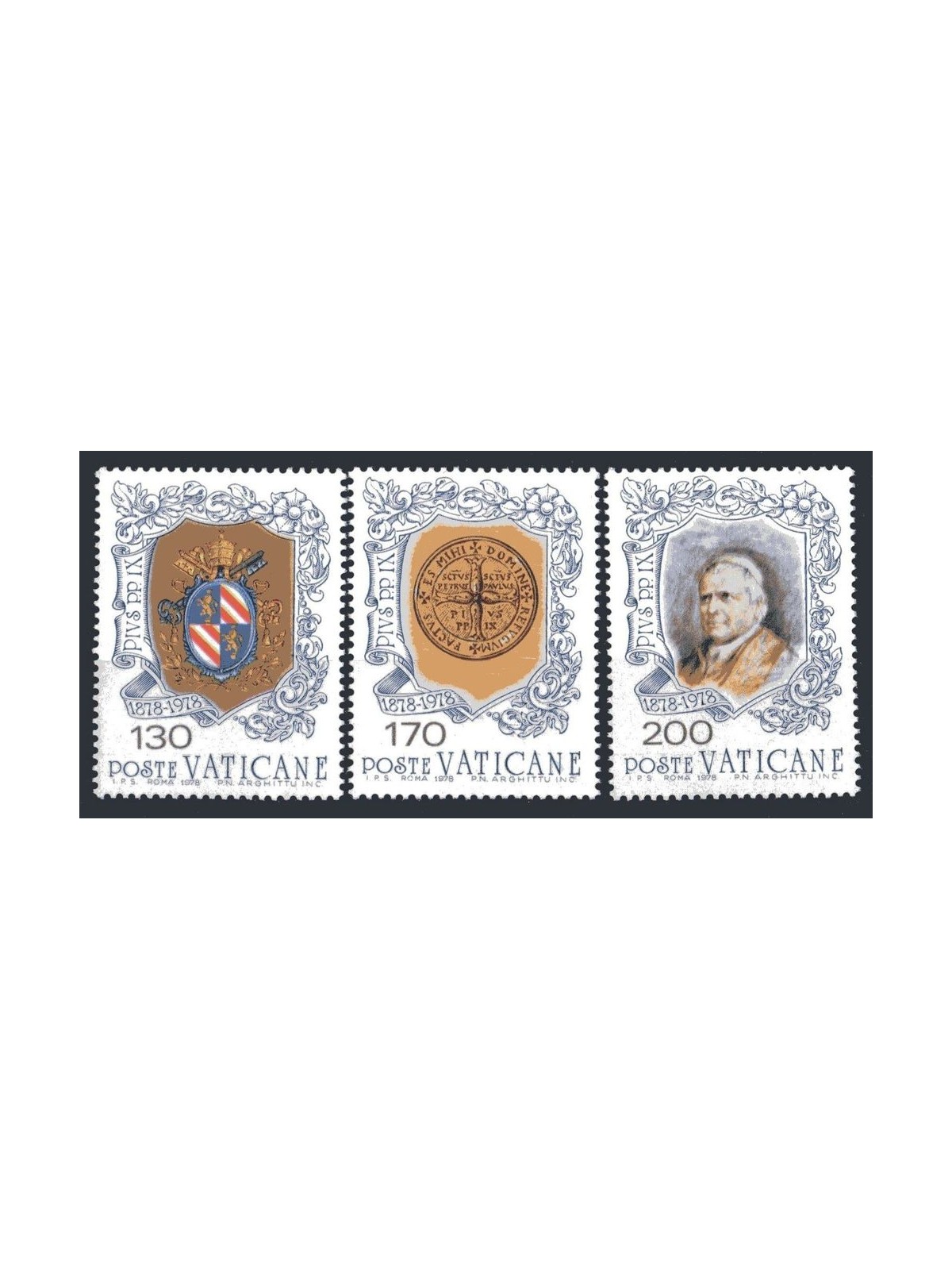VATICANO 1978 Pio IX 3v MNH**