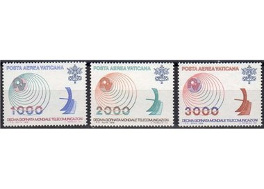 VATICANO 1978 Telecomunicazioni 3v MNH**
