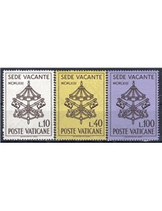 VATICANO 1963 Sede vacante 3v MNH**