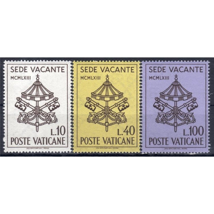 VATICAN 1963 See vacant 3v MNH**