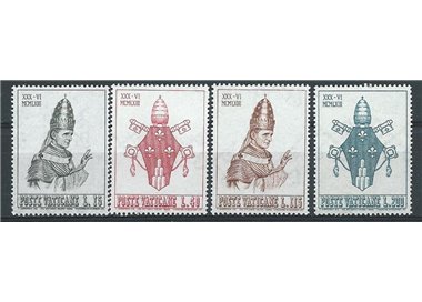 VATICAN 1963 Coronation of Paul VI 4v MNH**