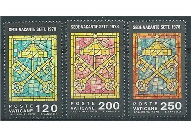 VATICANO 1978 Sede vacante Giovanni Paolo II 3v MNH**