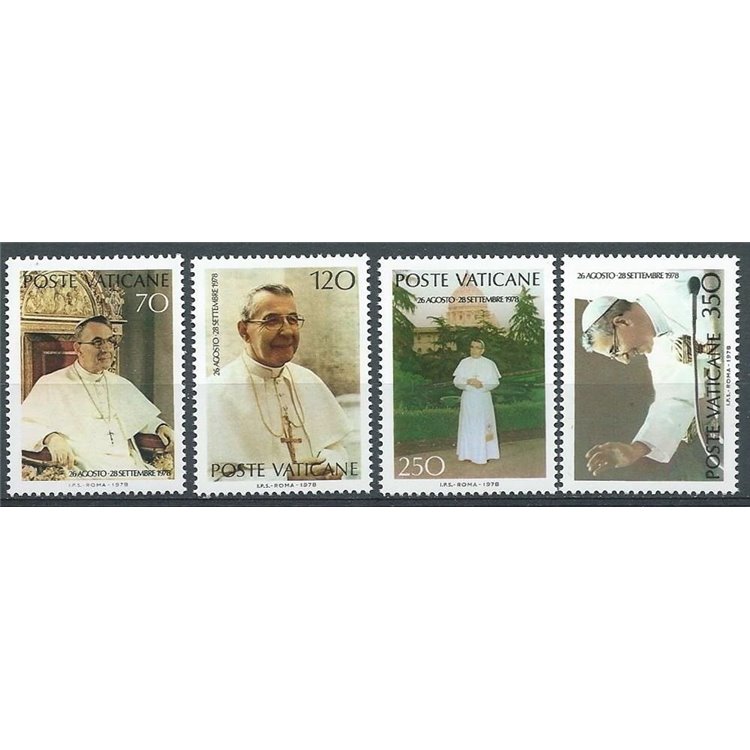 VATICAN 1978 John Paul I 4v MNH**