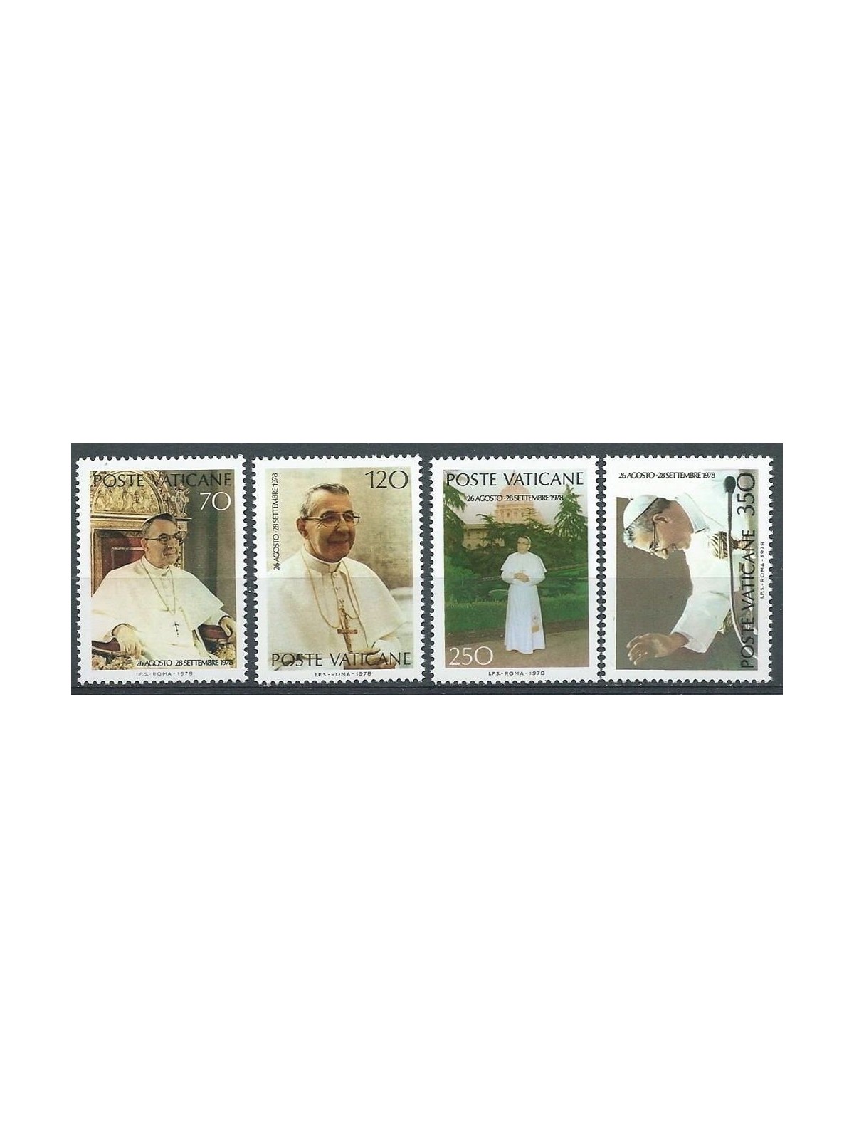 VATICAN 1978 John Paul I 4v MNH**