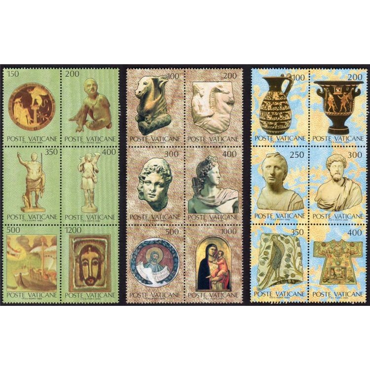VATICANO 1983 Collezioni vaticane d'arte negli USA 18v MNH**