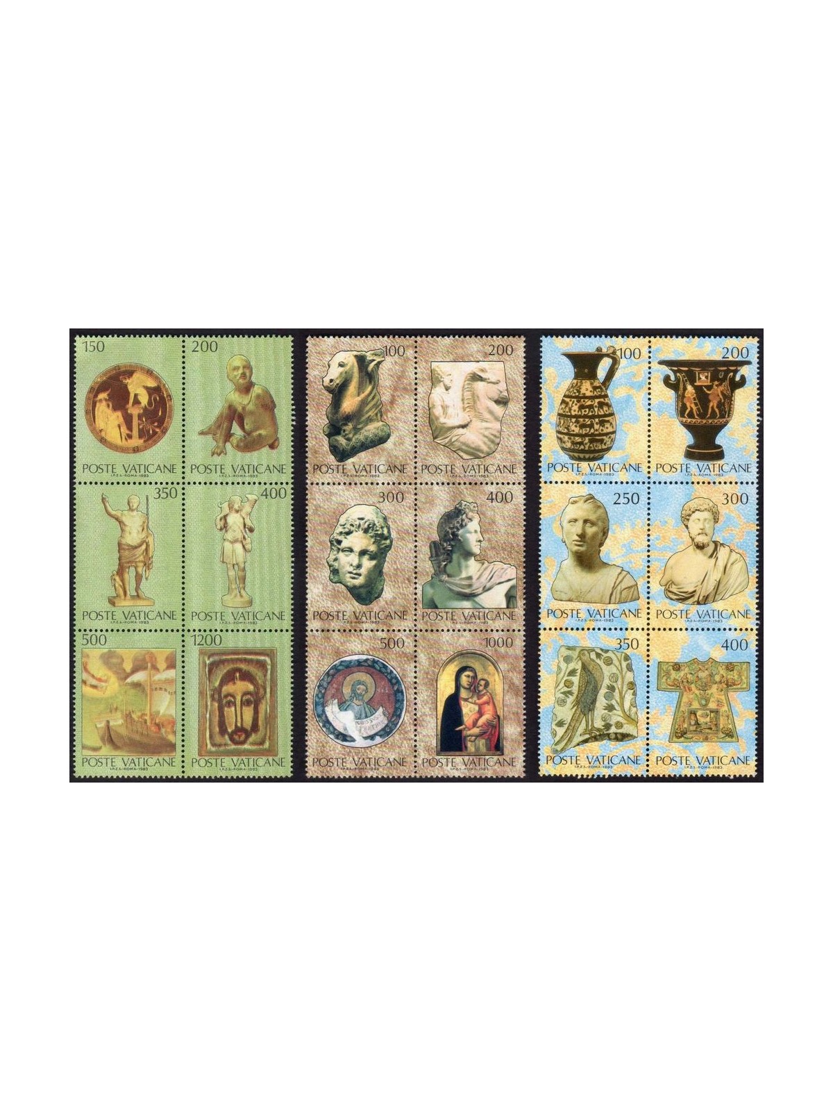 VATICANO 1983 Collezioni vaticane d'arte negli USA 18v MNH**
