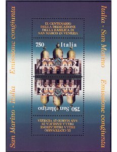 ITALIA 1994 Basilica di San Marco BF MNH**