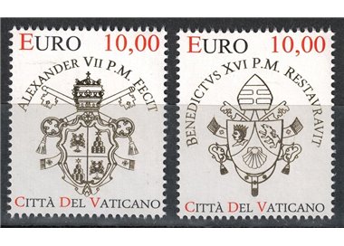 VATICANO 2012 Colonnato di Piazza San Pietro 2v MNH**
