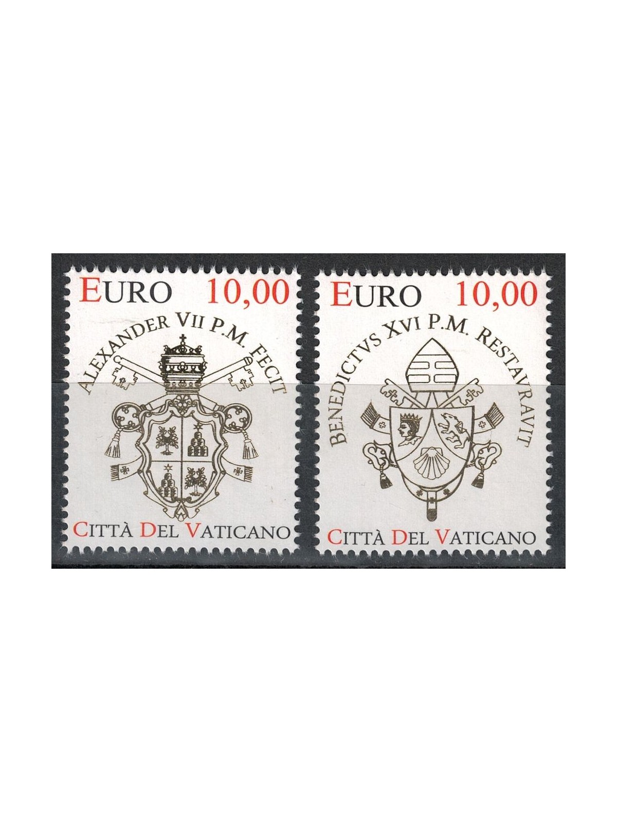 VATICAN 2012 Colonnade of St. Peter's Square 2v MNH**