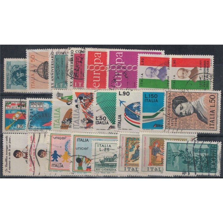 ITALY 1971 Complete Year 25v us