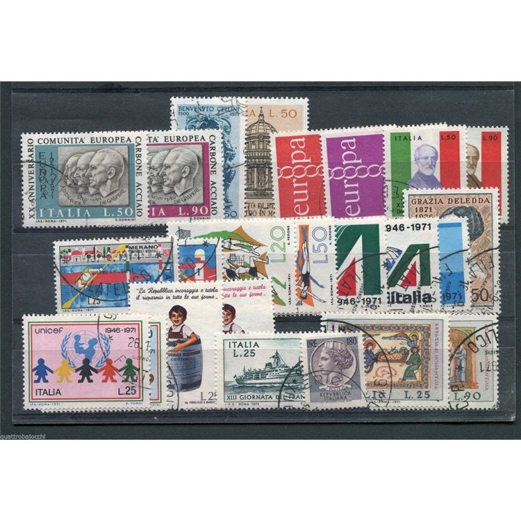 ITALIA 1971 Annata Completa 25v us